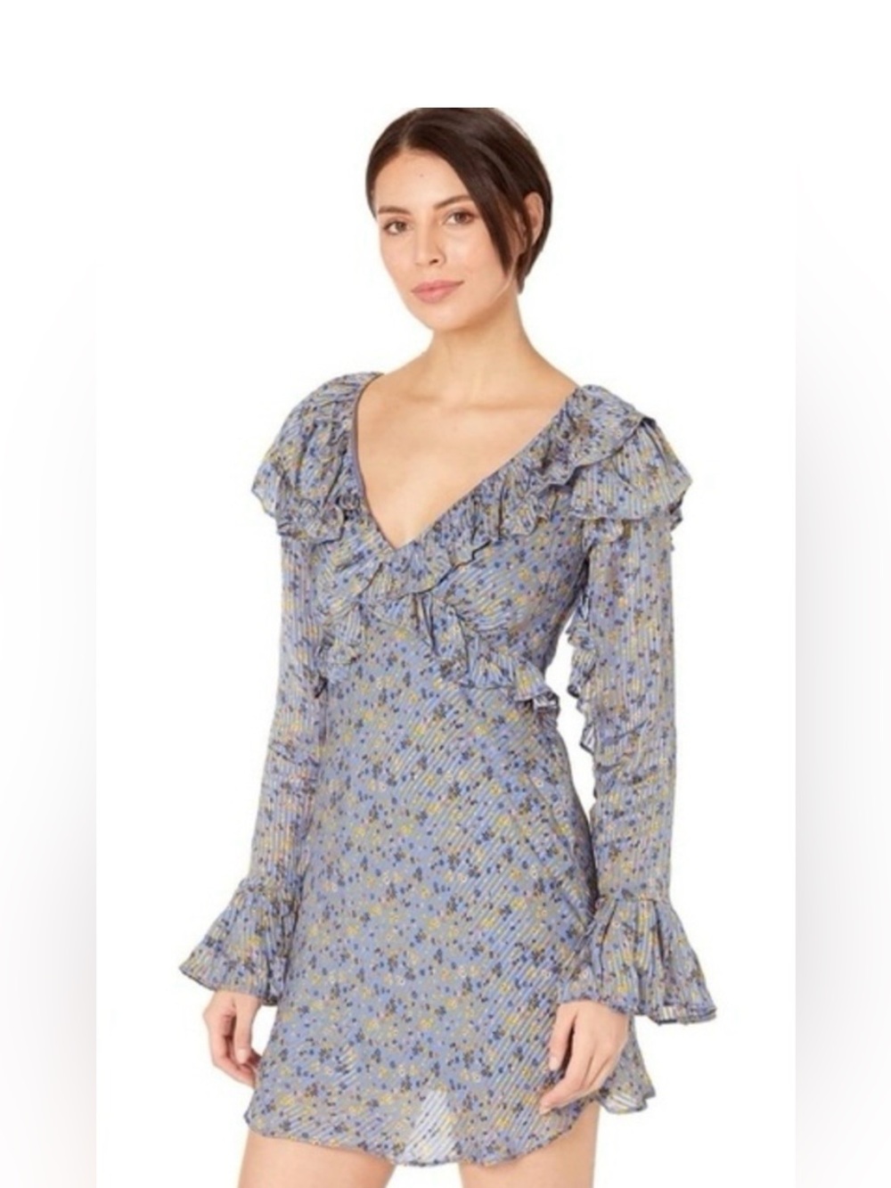 🔆 Free People Sweetest Thing Dress – Midnight Cowboy Blue , Size 8 NWT